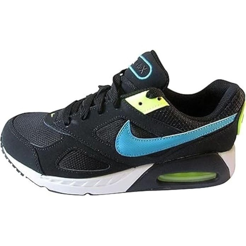 Size 6.5 Y Nike GS Air Max IVO Black/Blue Volt Running Sneakers Shoes 579995-070